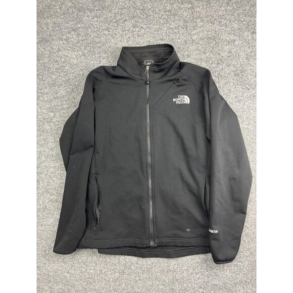 The North Face Jacket Womens Medium Black TKA Stretch Full Zip Fleece Hiking - Picture 1 of 8